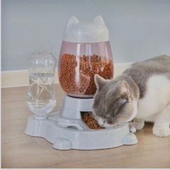 猫　犬　餌皿　自動給水器　自動餌やり器