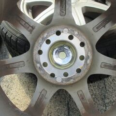 215/60R16 スタッドレスタイヤ アルミ付き ダンロップ デジタイヤ DSX-2 PCD114.3 PCD100 マルチ5穴 ③