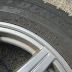 215/60R16 スタッドレスタイヤ アルミ付き ダンロップ デジタイヤ DSX-2 PCD114.3 PCD100 マルチ5穴 ③