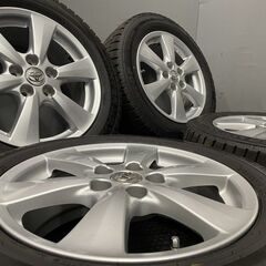 【DUNLOP WM02 215/60R17】スタッドレス【トヨタ エスティマ 純正ホイール 17インチ 7J5HPCD114.3+50】2020年製 バリ溝　(VTD603)クレジットカード QRコード決済可能 DUNLOP WM02 215/60R17】スタッドレス【トヨタ エスティマ 純正