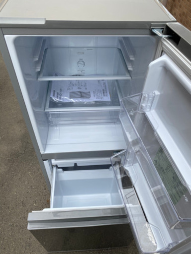 2ドア冷蔵庫　2021年製　アクア