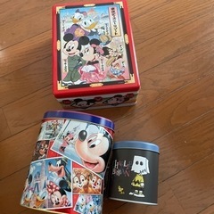 ディズニーandユニバの缶3つまとめて