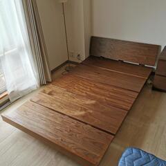 【受渡者確定しました:譲ります】セミダブルベッド+マットレス