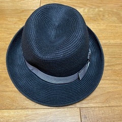 麦わら帽子（黒）