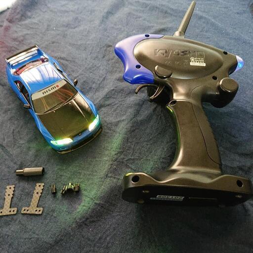 ミニッツオートスケールスカイラインニスモGTR33完成品ライトユニット８灯付き！