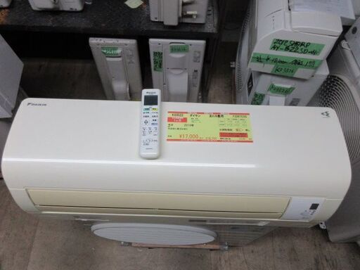 K03522　ダイキン　 中古エアコン　主に6畳用　冷房能力　2.2KW ／ 暖房能力　2.2KW