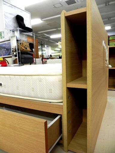 ニトリ カイト シングルベッド 幅97×奥211×高78cｍ 寝具 ベット 収納付き 引き出し 家具 札幌市 厚別区