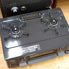 ガステーブル LPガス 2017年製 幅59cm 水なし片面焼き Paloma PA-N41B-