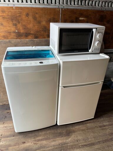 直接引き取り歓迎・冷蔵庫・洗濯機・電子レンジ・3点セット - キッチン家電