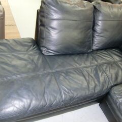 R096 NITORI 本革カウチソファ、コーナーソファ、全幅238cm