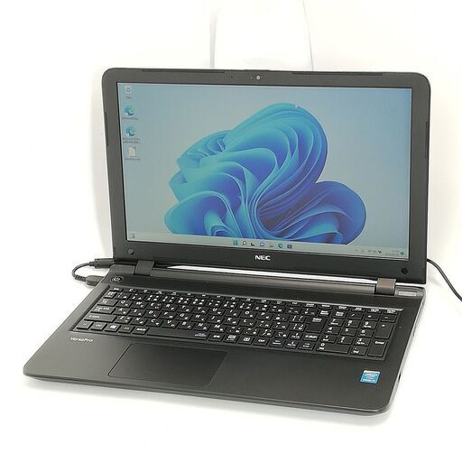 保証付 即使用可 Wi-Fi有 15.6型 ノートパソコン NEC VK20LF-S 中古良品 第5世代Core i3 8GB DVDRW 無線 Webカメラ Windows11 Office
