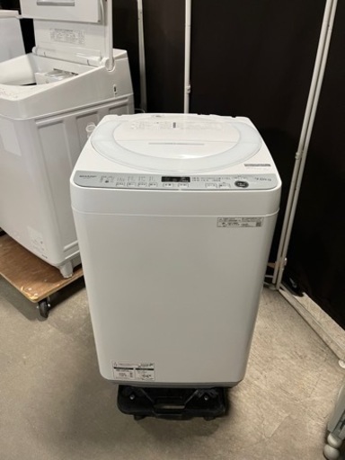 大きめ7.0kg 2022年製!! SHARP 全自動電気洗濯機 ES-GE7F