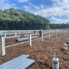 太陽光発電　架台施工、作業募集しています