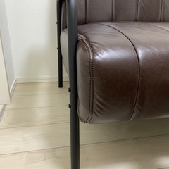 ニトリ 2人用合皮ソファ 定価3万 ヴィンテージ風