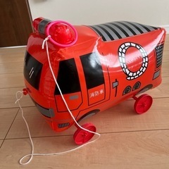 ビニール玩具　お散歩シリーズ　乗り物　消防車
