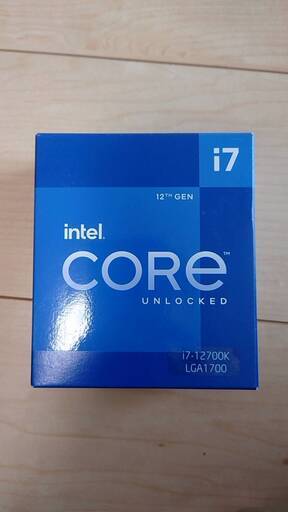【新品未開封】Intel Core i7 12700K BOX