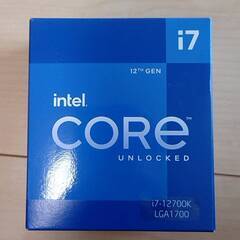 【新品未開封】Intel Core i7 12700K BOX