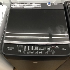 #I-105【ご来店頂ける方限定】Hisenseの5、5Kg洗濯機です