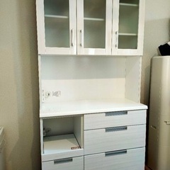 白い食器棚　状態かなり良し！