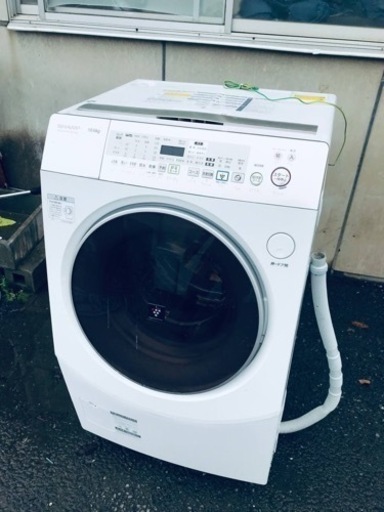 ①♦️EJ2740番SHARPドラム式洗濯乾燥機