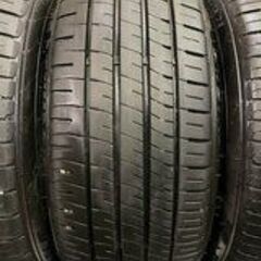 DUNLOP ENASAVE EC204 215/45R18 18インチ 夏タイヤ 4本 2019年製 バリ溝 ステップワゴン ヴォクシー等　(MTK277)クレジットカード QRコード決済可能