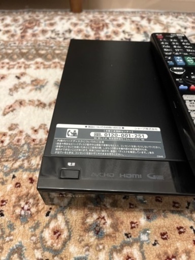 SHARP AQUOS ブルーレイ BD-W520②