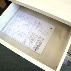 ☆ ドレッサー 三面鏡 コンセント・スツール付き 木目調 白/ホワイト 山善 引出し付き 鏡台 化粧台 YAMAZEN 札幌 東区 北20条店