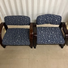 【売約】座椅子　2台セット　和柄　モダン