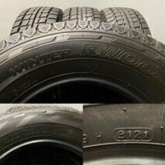 HANKOOK WINTER RW06 195/80R15 107/105L LT 15インチ スタッドレス 4本 2021年製 バリ溝 ハイエース キャラバン等　(VTP602)クレジットカード QRコード決済可能