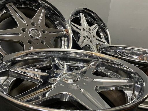 WORK LS LS406SR ワーク 社外ホイール 20インチ 4本 9.5J5HPCD150-1 ランクル100 シグナス等　(VHK369) クレジットカード QRコード決済可能