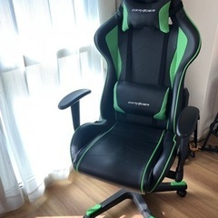 ゲーミングチェア DXRACER 緑　状態良いです☆