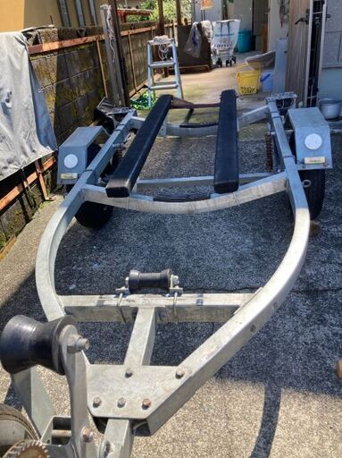 トウハツ船外幾2馬力s、リトルボートハチハン、軽トレーラー、一式中古品