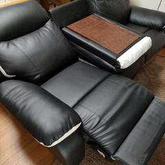 電動　リクライニング　ソファ　三人掛け