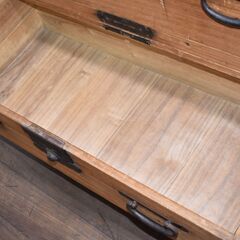 【ヤ取10/7終了】≪y411≫希少 アンティーク/骨董 明治37年 2分割 4段 和箪笥/時代箪笥/整理箪笥/古箪笥 タンス 白系 和室 40924-02