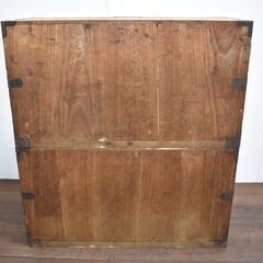 【ヤ取10/7終了】≪y411≫希少 アンティーク/骨董 明治37年 2分割 4段 和箪笥/時代箪笥/整理箪笥/古箪笥 タンス 白系 和室 40924-02