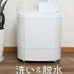 【ネット決済】2層式小型洗濯機