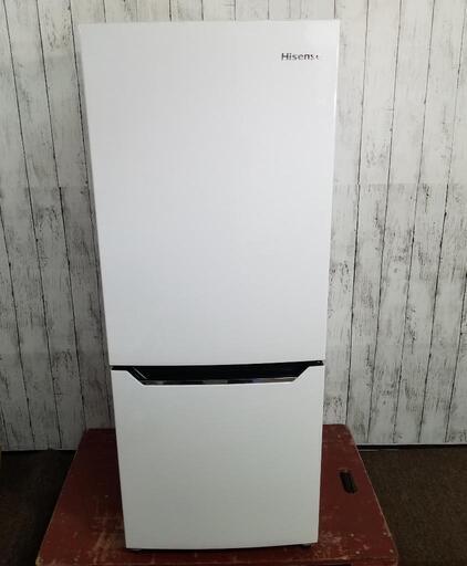 【美品】ハイセンス 2ドア 冷凍冷蔵庫 150L HR-D15C 2020年 大容量ドアポケット 耐熱トップテーブル ファン式自動霜取
