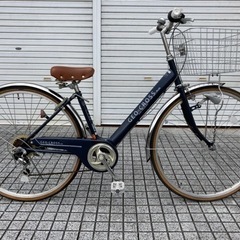 27インチ自転車】6段変速 LEDオートライト付 美品❗️グリップ新品❗️