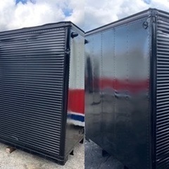 No.655 アルミバン 3ｔ ✨ドア付✨ アルミ 箱 バイク 倉庫 トラック コンテナ 米 保管庫 物置 DIY