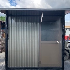 No.655 アルミバン 3ｔ ✨ドア付✨ アルミ 箱 バイク 倉庫 トラック コンテナ 米 保管庫 物置 DIY