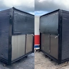 No.655 アルミバン 3ｔ ✨ドア付✨ アルミ 箱 バイク 倉庫 トラック コンテナ 米 保管庫 物置 DIY