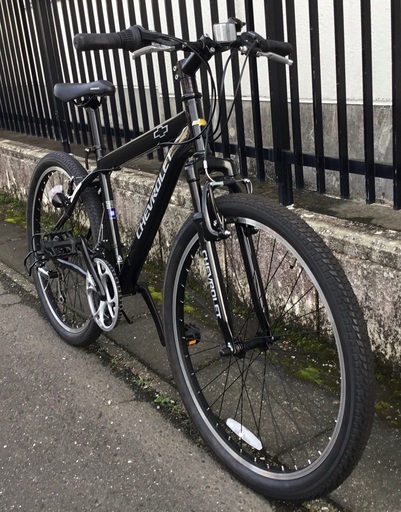 ＜新車・未使用＞シボレー・マウンテンバイク・ブラック・シマノ3×6段変速・26インチ・2022年8月購入品 新車・未使用＞シボレー・マウンテンバイク・ブラック・シマノ3×6段