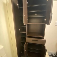 ニトリ 靴箱 シューズボックス 鏡付き