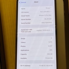 iphone 13 promax sim free. batter health 95%. 
