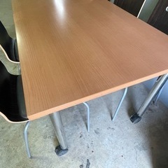 WDS×XXX Hoodie/BLACK S-引き取り限定 内田洋行 UCHIDA ミーティングテーブル ST-3500 キャスター付 ワークテーブル オフィス家具 椅子4脚付き