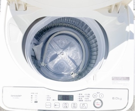 2019年製SHARP 自動洗濯機ES-GE6EJ-W