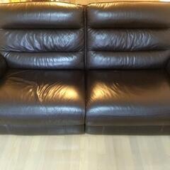 電動本革リクライニングソファー