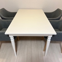 伸縮ダイニングテーブル&チェア4脚