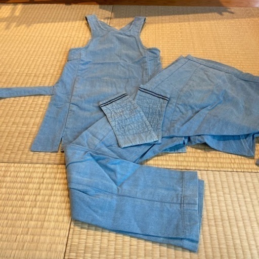祭り用品　浅葱　腹掛け　股引き　手甲