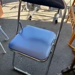 パイプ椅子　No.3837　コクヨ　KOKUYO　ブルー　折りた...